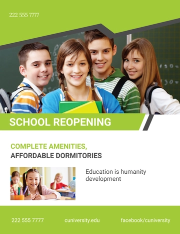 Free School Education Flyer Template to Edit Online