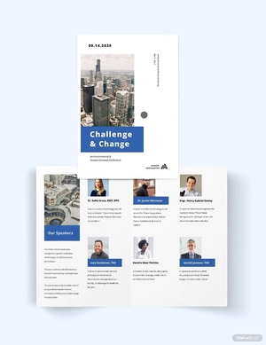 Corporate Event Company Bi-fold Brochure Template