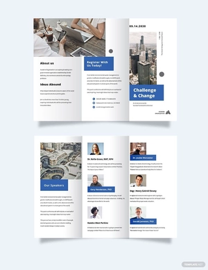 Corporate Event Company Tri-fold Brochure Template