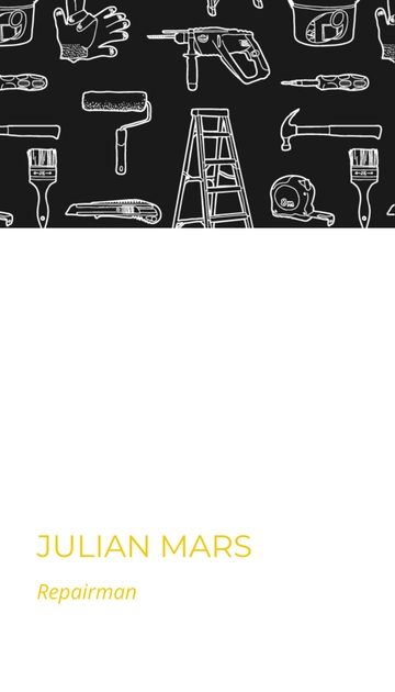 Free Handyman Business Card Template to Edit Online