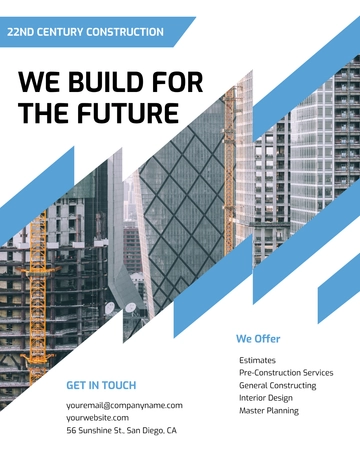 Free Construction Marketing Flyer Template to Edit Online