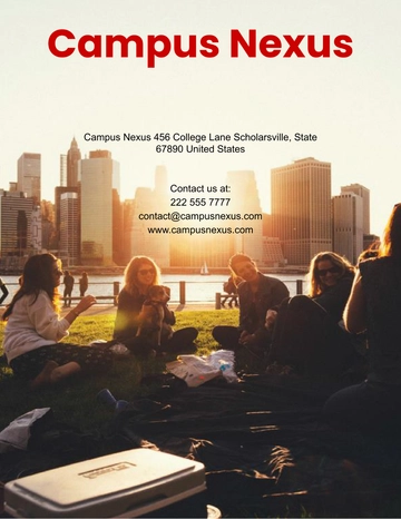 Free Educational Magazine Template to Edit Online