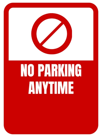 Free No Parking Sign Template to Edit Online