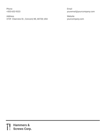 Free Editable Construction Letterhead Template to Edit Online