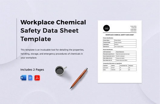 Workplace Chemical Safety Data Sheet Template Workplace Chemical Safety Data Sheet Template