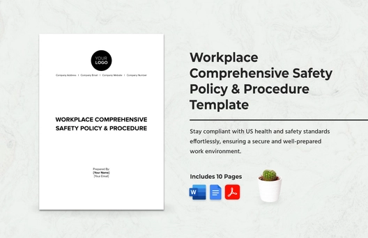 Workplace Comprehensive Safety Policy & Procedure Template