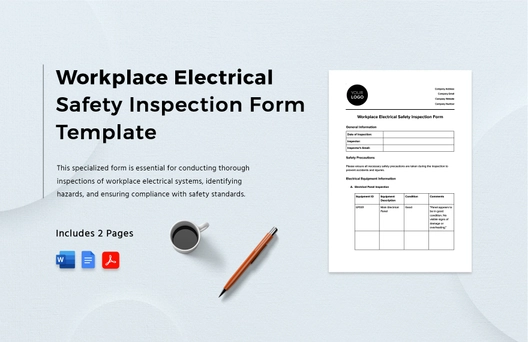 Workplace Electrical Safety Inspection Form Template