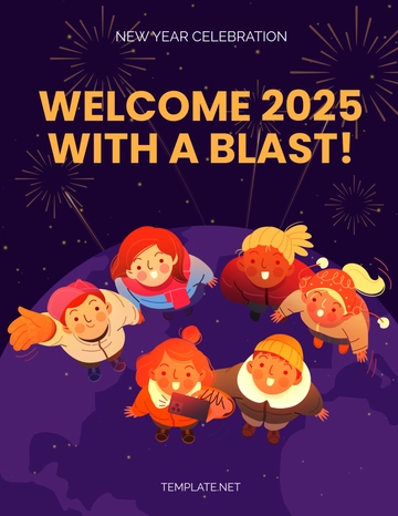 Free New Year Celebration Flyer Template to Edit Online