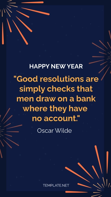 Free Sarcastic New Year Quotes Template to Edit Online