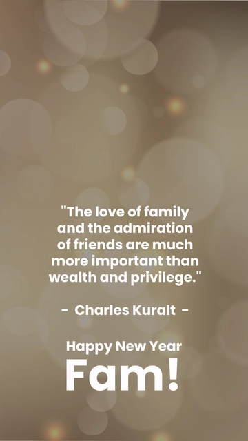 Free New Year Quote For Family Template to Edit Online