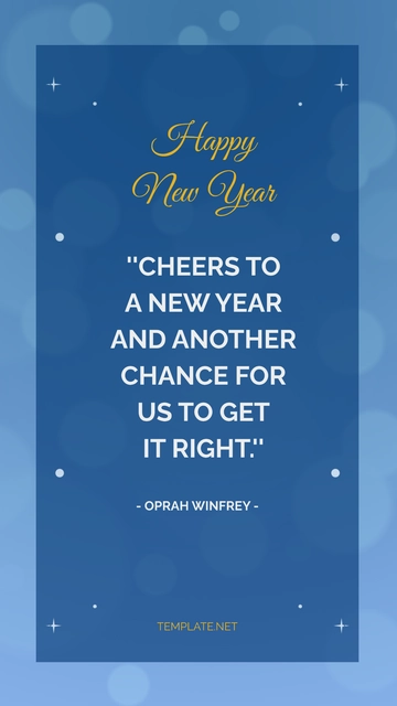 Free Beautiful New Year Quote Template to Edit Online
