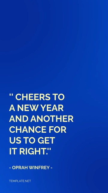 Free New Year Greeting Quote Template to Edit Online