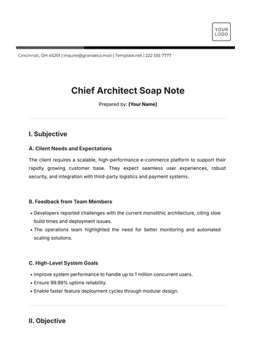 Free Chief Architect Soap Note Template to Edit Online