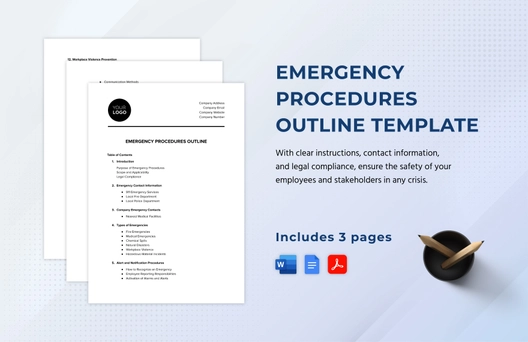 Emergency Procedures Outline Template