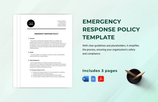 Emergency Response Policy Template