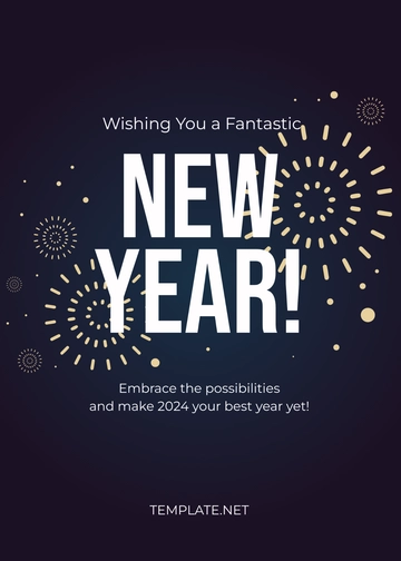 Free New Year Greeting Business Letter Template to Edit Online