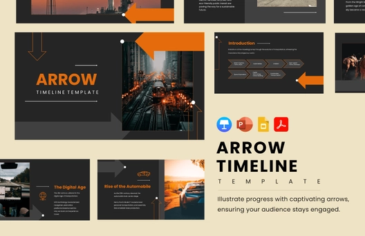 Arrow Timeline Template
