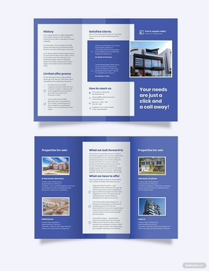 New Home Agent/Agency Tri-Fold Brochure Template
