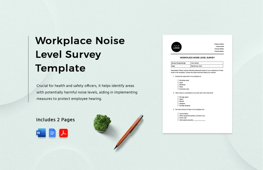 Workplace Noise Level Survey Template