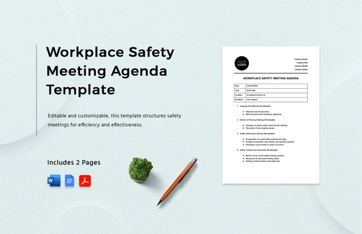Workplace Safety Meeting Agenda Template Workplace Safety Meeting Agenda Template