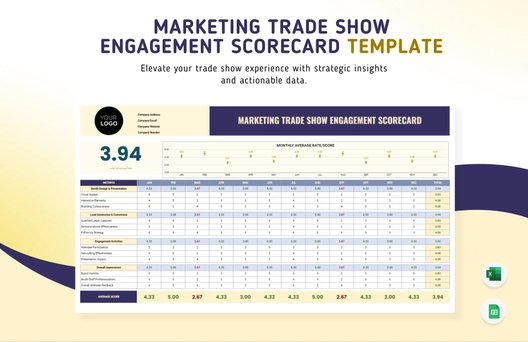 Marketing Trade Show Engagement Scorecard Template Marketing Trade Show Engagement Scorecard Template