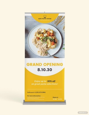 Grand Opening Roll Up Banner Template