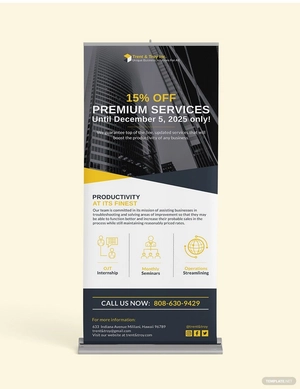 Small Business Roll Up Banner Template