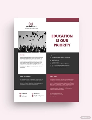 Education Datasheet Template