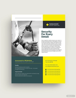 Safety Datasheet Template
