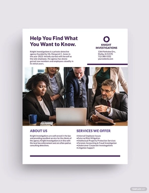 Small Business Datasheet Template