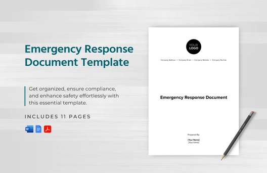 Emergency Response Document Template