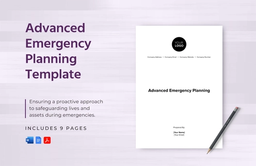 Advanced Emergency Planning Template