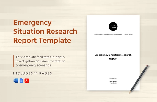 Emergency Situation Research Report Template