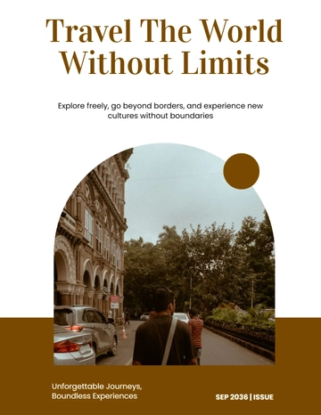 Free Magazine Book Cover Template to Edit Online
