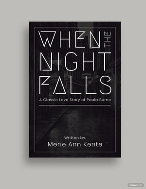 Typography Book Cover Template