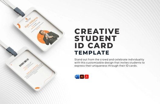 Creative Student Id Card Template