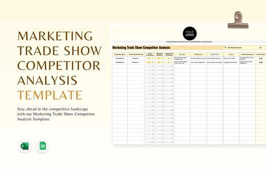 Marketing Trade Show Competitor Analysis Template