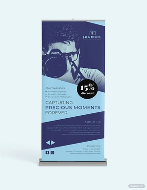 Studio Photography Roll Up Banner Template