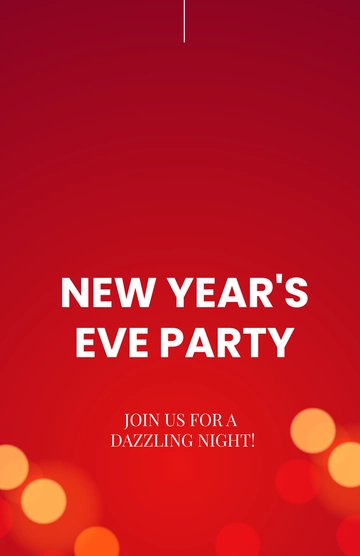 Free New Year's Eve Party Poster Template to Edit Online