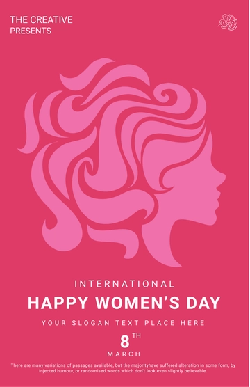 Free Customize Womens Day Poster Template to Edit Online