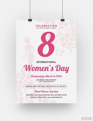 Editable Womens Day Poster Template