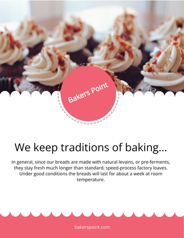 Free Bakery E-Book Cover Page Template to Edit Online