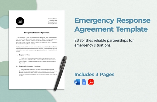 Emergency Response Agreement Template