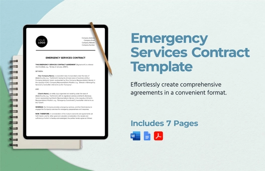 Emergency Services Contract Template