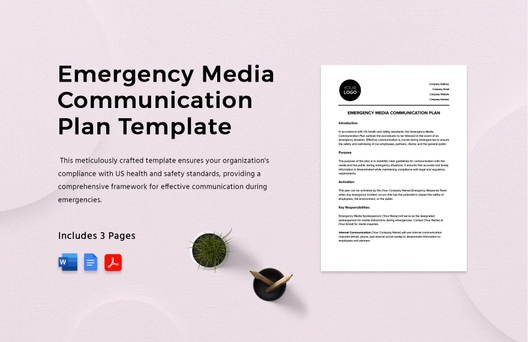 Emergency Media Communication Plan Template