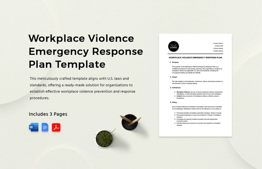 Workplace Violence Emergency Response Plan Template