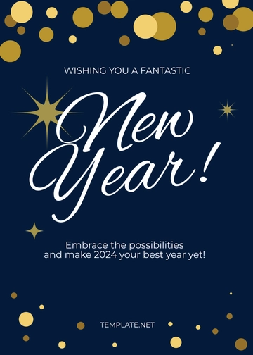 Free New Year Greeting Official Letter Template to Edit Online