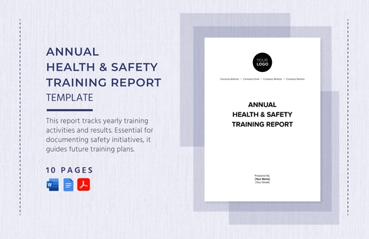Annual Health & Safety Training Report Template