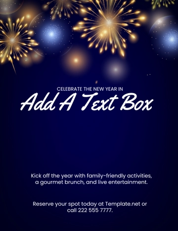 Free New Year Event Flyer Template to Edit Online