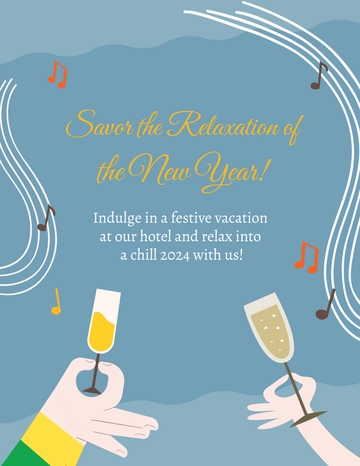 Free New Year Business Flyer Template to Edit Online